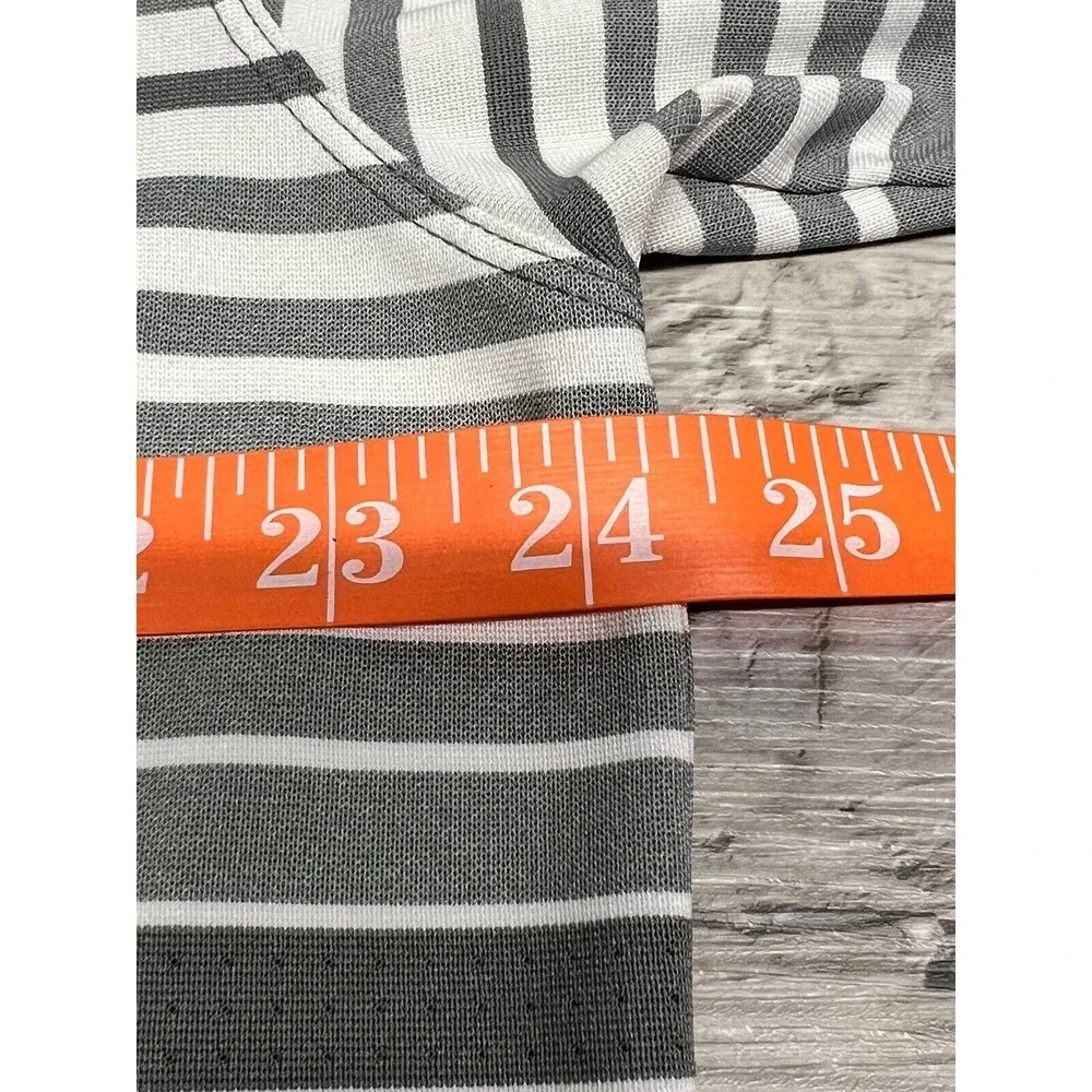 Nike DriFit Golf Polo Shirt XL Tour Performance‎ Gray Stripe Short Sleeve